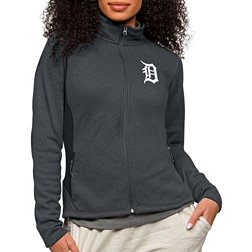 Antigua Women's Detroit Tigers Charcoal Course Jacket