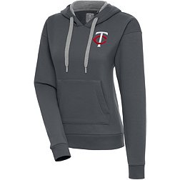 Antigua Men's Minnesota Twins Charcoal Victory Pullover Hoodie