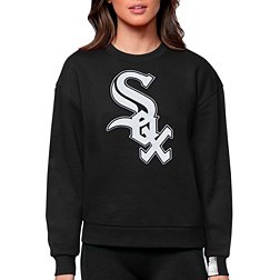 Women's Fanatics Branded Black Chicago White Sox Victory Script V-Neck Long  Sleeve T-Shirt