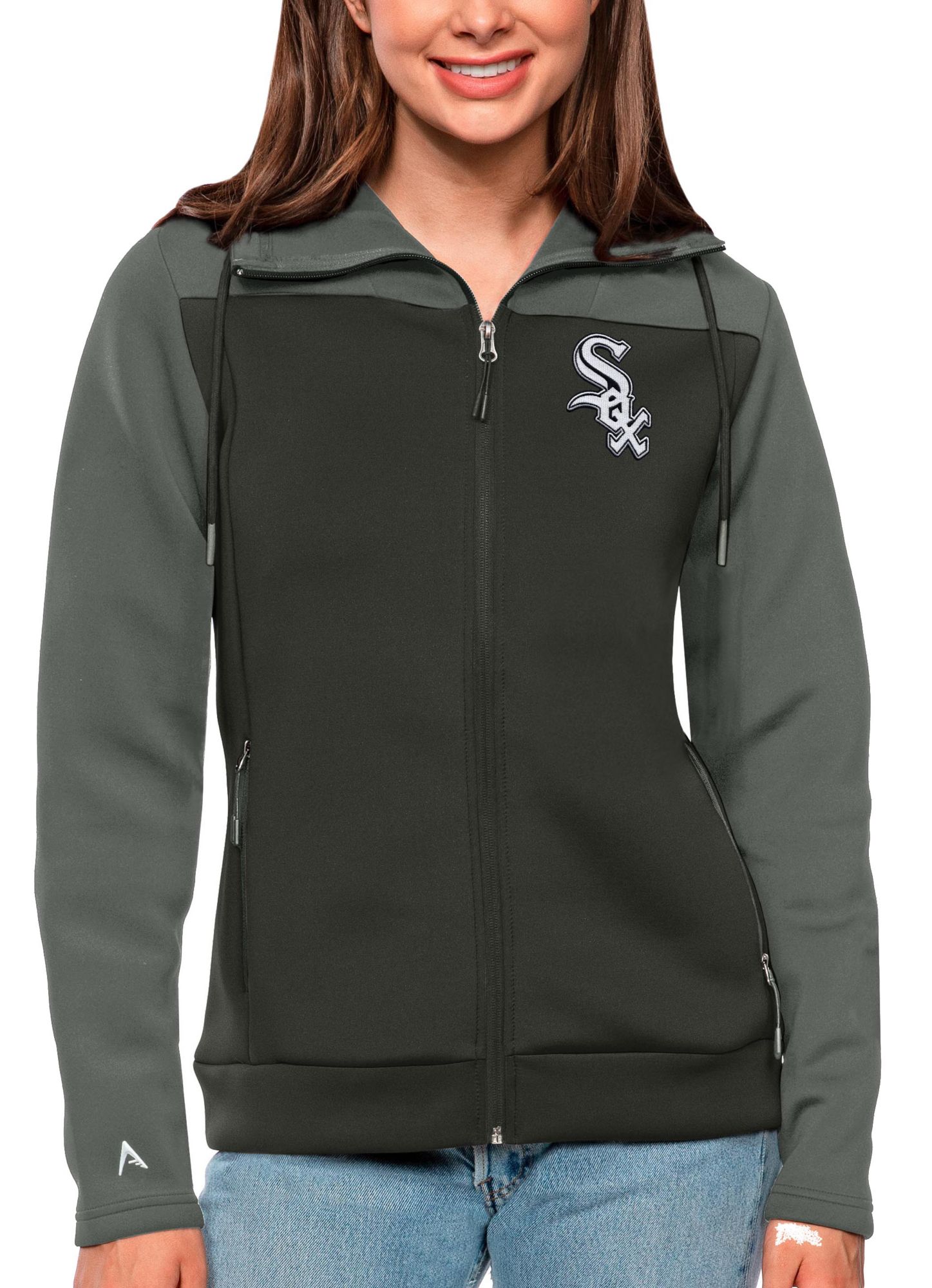 Antigua Women's Chicago White Sox Gray Protect Jacket