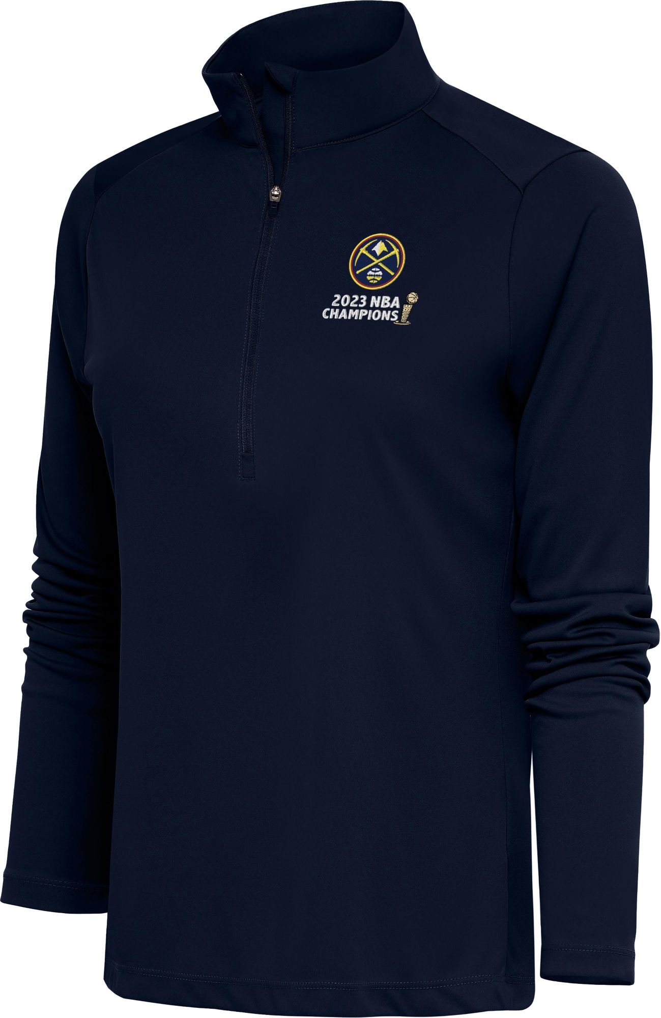 Antigua Women's 2023 NBA Champions Denver Nuggets Tribute 1/2 Zip Pullover