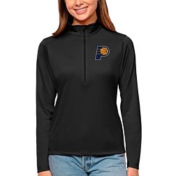 Antigua Women's Indiana Pacers Tribute Black Pullover Sweater