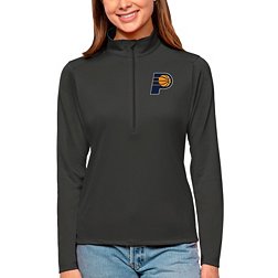 Antigua Women's Indiana Pacers Tribute Grey Pullover Sweater