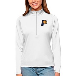 Antigua Women's Indiana Pacers Tribute White Pullover Sweater