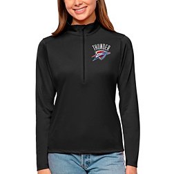 Antigua Women's Oklahoma City Thunder Tribute Black Pullover Sweater