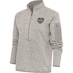 Antigua Women's 2023 College Football National Champions Michigan Wolverines Fortune 1/4 Zip Pullover