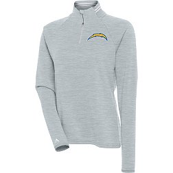 Antigua Women's Los Angeles Chargers Milo Grey Pullover
