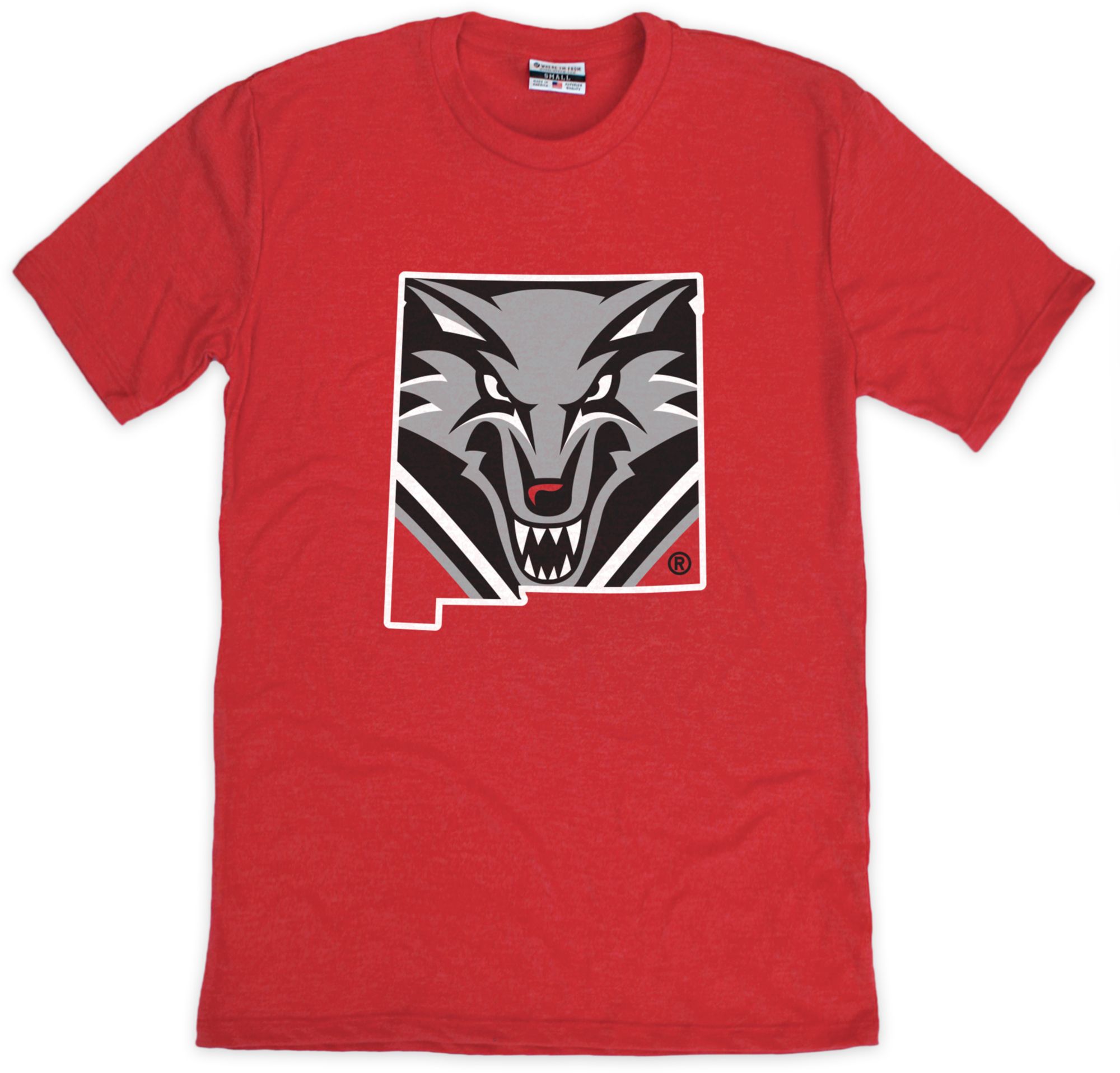 Where I'm From Adult New Mexico Lobos Cherry Lobo State T-Shirt