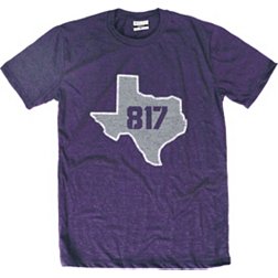 Where I'm From Men's Fort Worth Purple 817 State T-Shirt