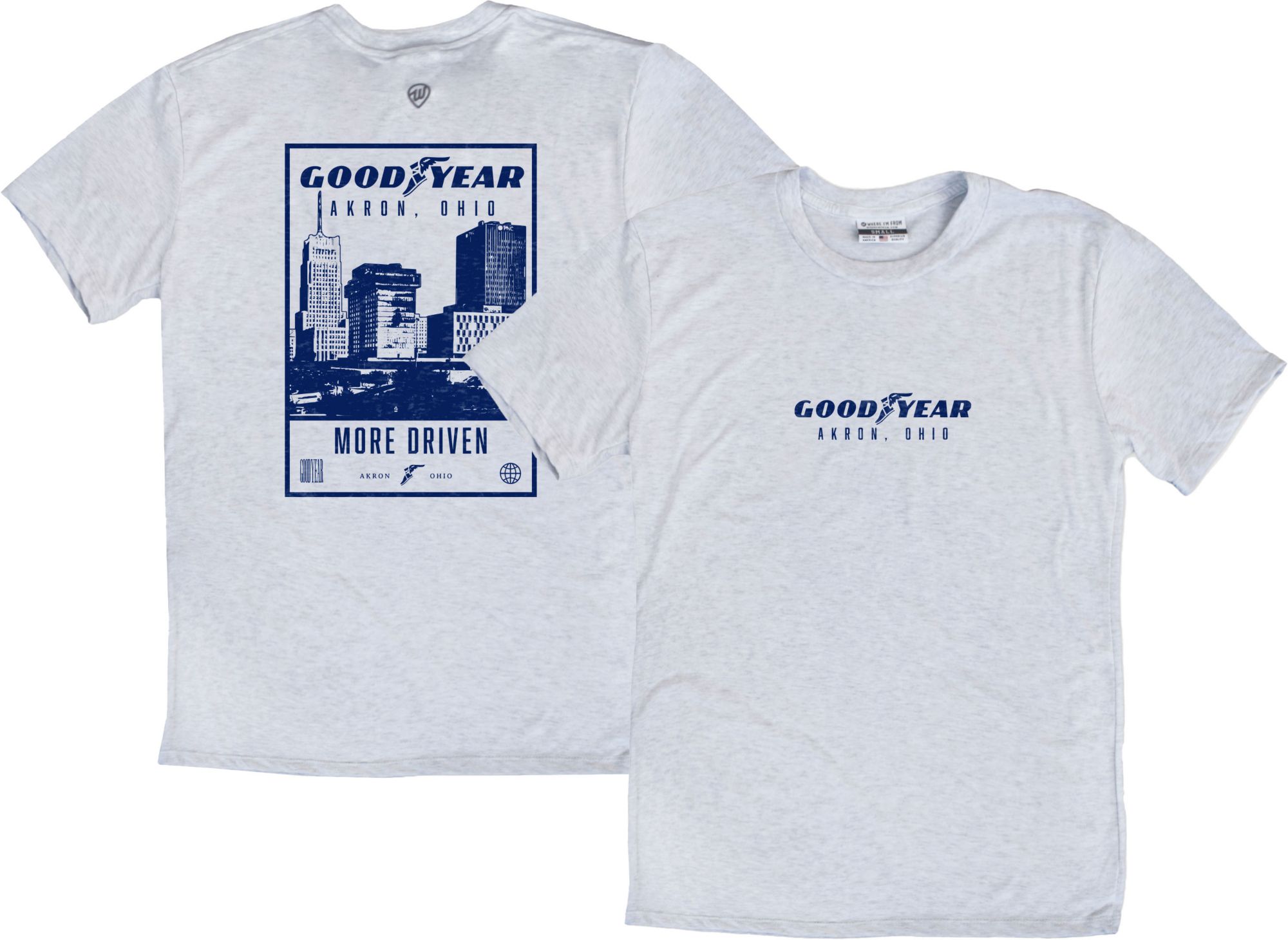 Where I'm From Adult Akron Ash Skyline T-Shirt