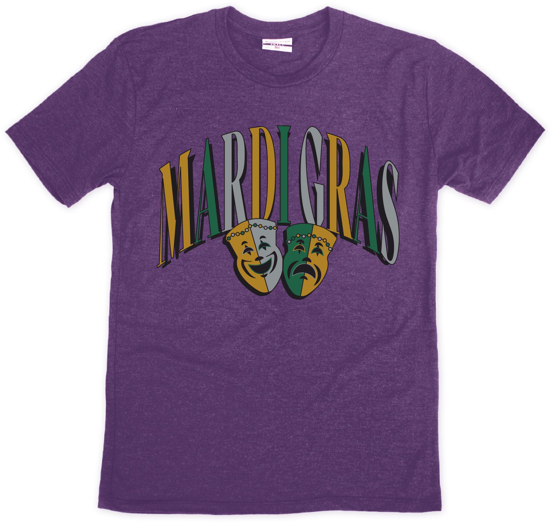 Where I'm From Adult New Orleans Purple Masks T-Shirt