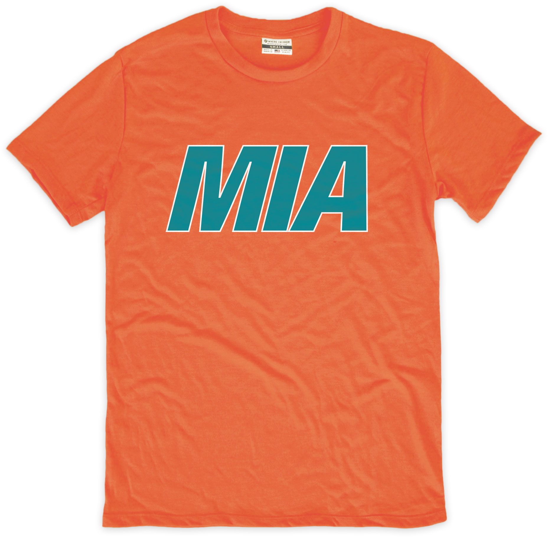 Where I'm From Miami Orange Air Code T-Shirt