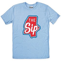 Where I'm From Adult Mississippi Light Blue Sip State T-Shirt