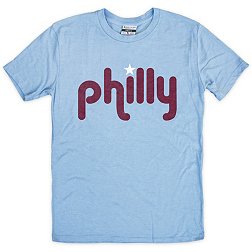 Where I'm From Philadelphia Script Light Blue T-Shirt