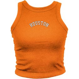Where I'm From Women's Houston City Arch Orange Cropped Tank Top