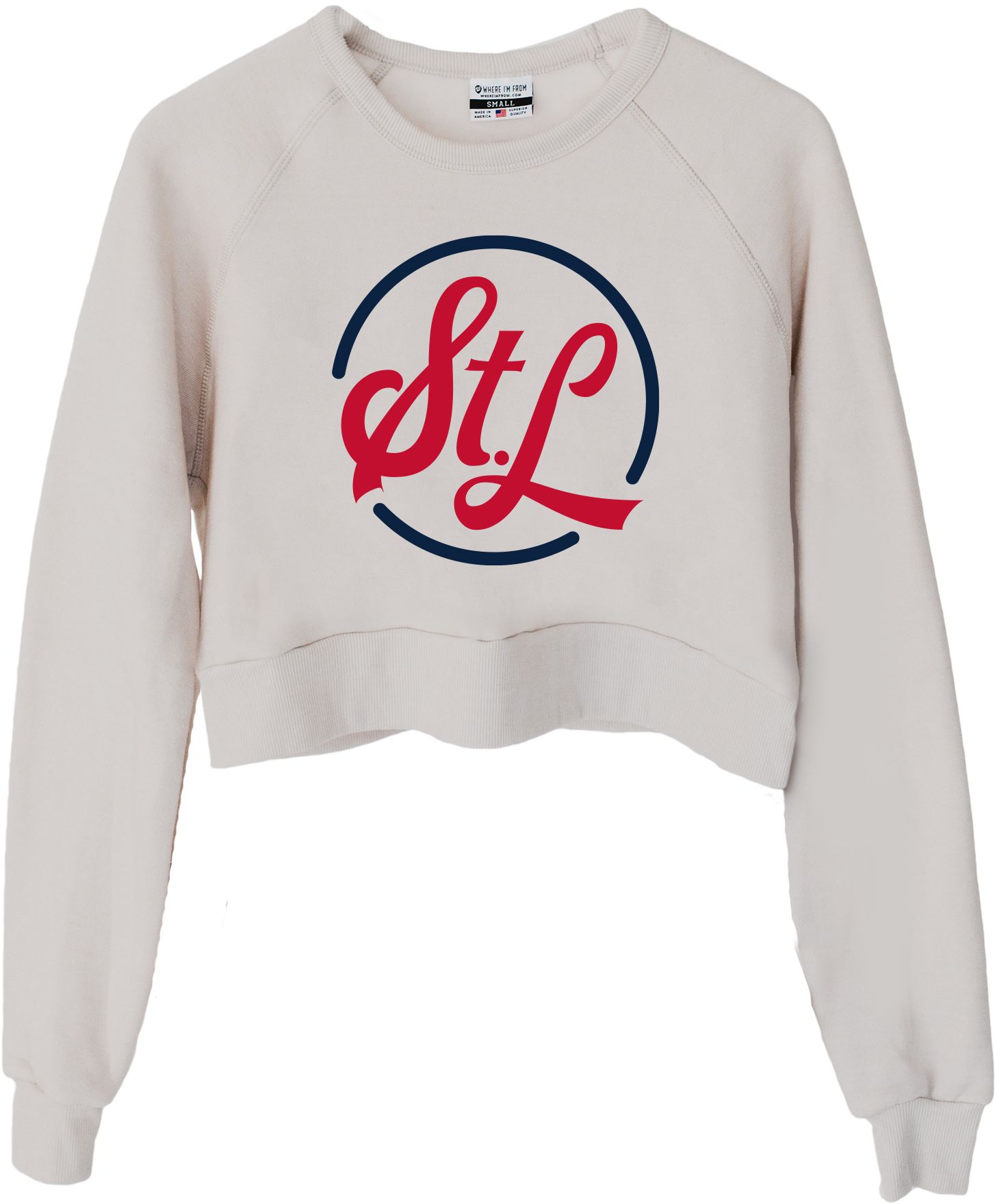 Where I'm From St.Louis Circle Oatmeal Crewneck Sweatshirt, Women's