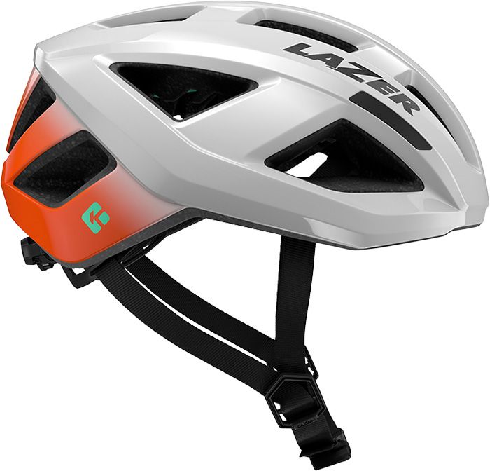 Photos - Bike Helmet Lazer Adult Tonic KinetiCore , Small, White/Orange 23AVUALZRHLM 