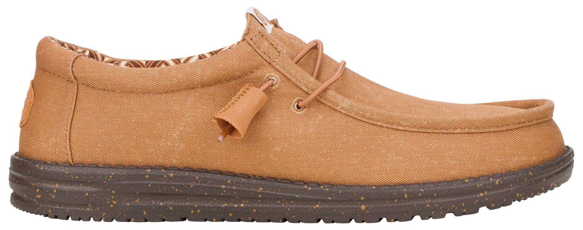 Hey Dude Men's Wally Stretch Canvas Shoes - Brown