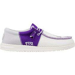 Hey Dude Men's Wally Tri TCU Horned Frogs Shoes
