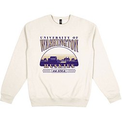 USCAPE Men's Washington Huskies Bone Starry Heavyweight Crewneck Sweatshirt