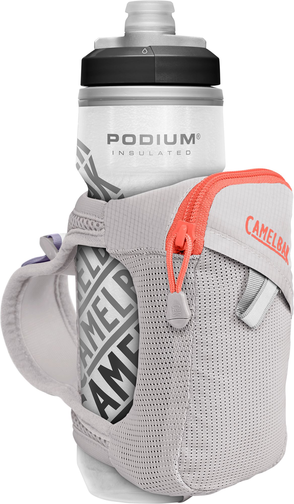 Photos - Water Bottle CamelBak Quick Grip Chill Handheld 21oz, Silver/Berry/Black 23CBKUQCKGRPCH 
