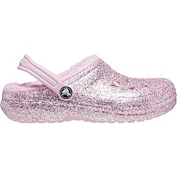 Crocs Toddler Classic Lined Glitter Clogs