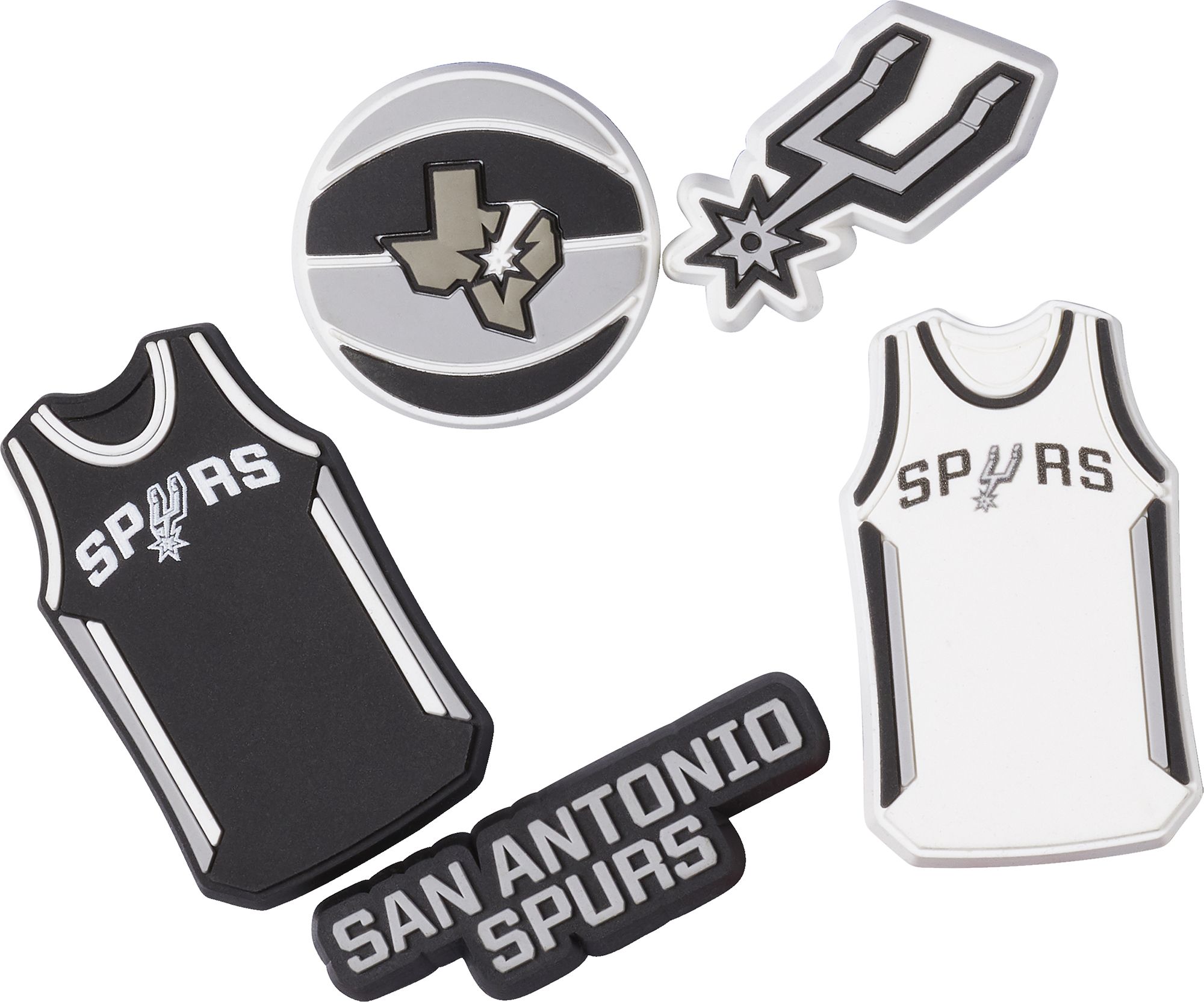 Crocs Jibbitz NBA San Antonio Spurs - 5 Pack