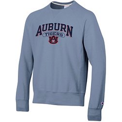 Champion Men's Auburn Tigers Blue Vintage Reverse Weave Crew Pullover Sweatshirt