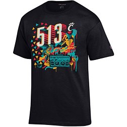 Champion Men's Cincinnati Bearcats Black 513 Day Area Code T-Shirt