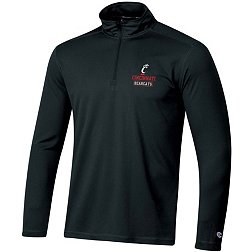 Champion Men's Cincinnati Bearcats Black ¼ Zip Pullover Shirt