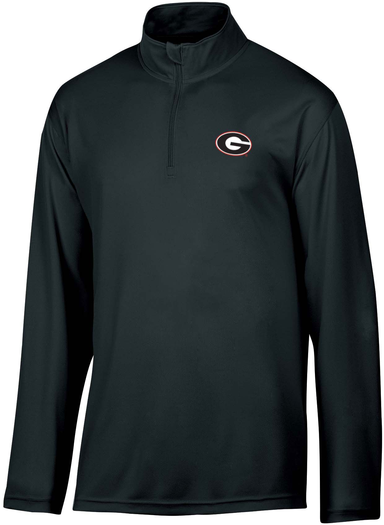 Champion Men's Georgia Bulldogs Black 1/4 Zip Pullover Shirt
