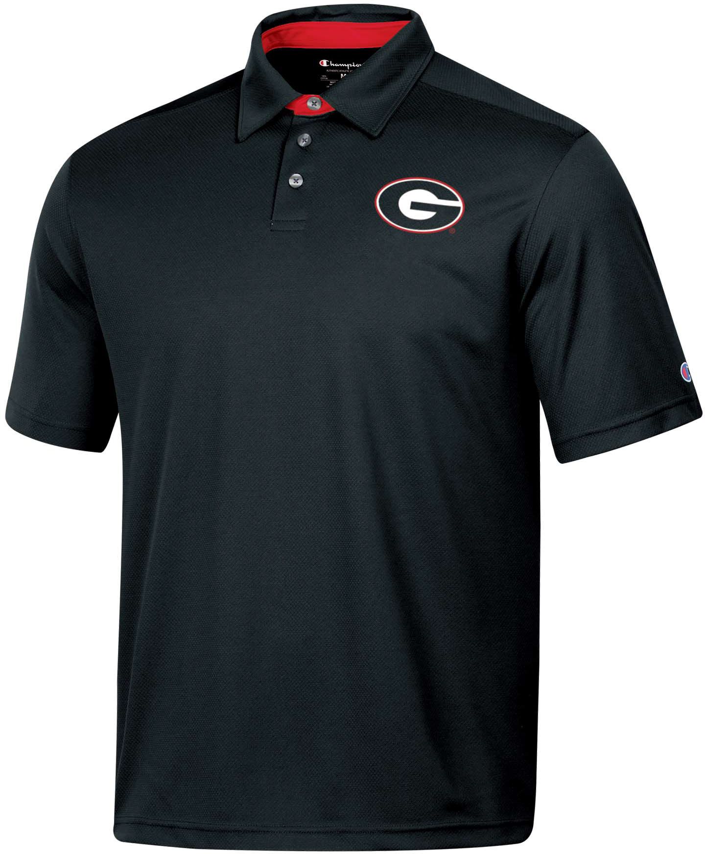 Champion Men's Georgia Bulldogs Black Polo