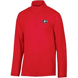 Champion Men's Georgia Bulldogs Red 1/4 Zip Pullover Shirt