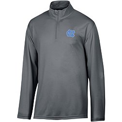 Champion Men's North Carolina Tar Heels Grey 1/4 Zip Pullover Shirt