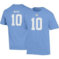 Champion Men's North Carolina Tar Heels Drake Maye #10 Carolina Blue T-Shirt