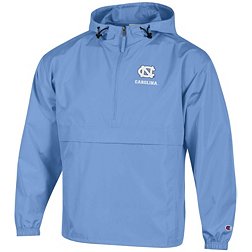 Champion Men's North Carolina Tar Heels Carolina Blue Packable 1/4 Zip Pullover Jacket