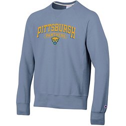 Champion Men's Pitt Panthers Blue Vintage Reverse Weave Crew Pullover Sweatshirt