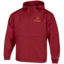 Champion Men's USC Trojans Cardinal Packable 1/4 Zip Pullover Jacket