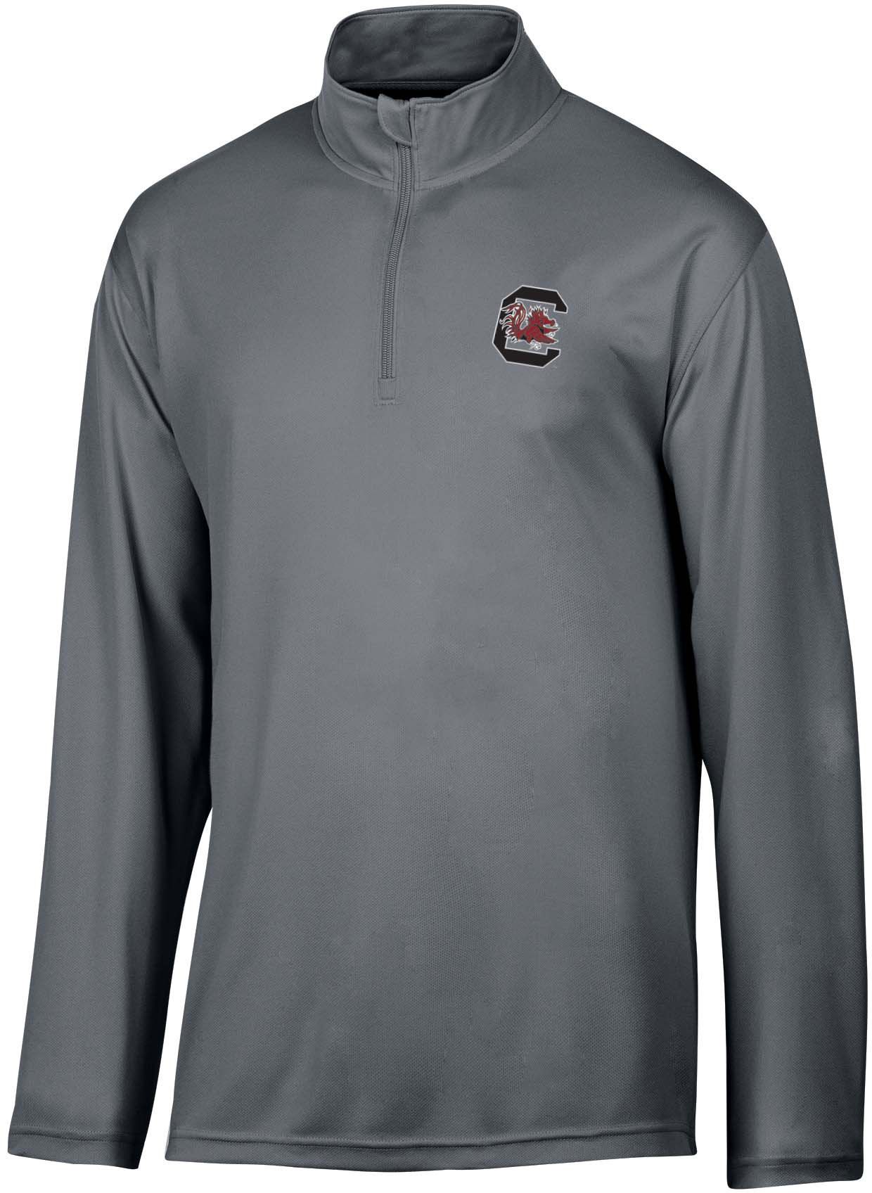 Champion Men's South Carolina Gamecocks Grey 1/4 Zip Pullover Shirt