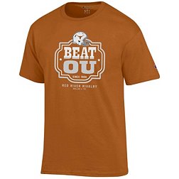 Champion Men's Texas Longhorns 2023 Red River Rivalry “Beat OU” Texas Orange T-Shirt