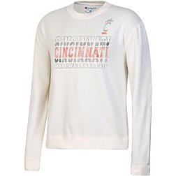 Champion Women's Cincinnati Bearcats Off White Crewneck Sweatshirt