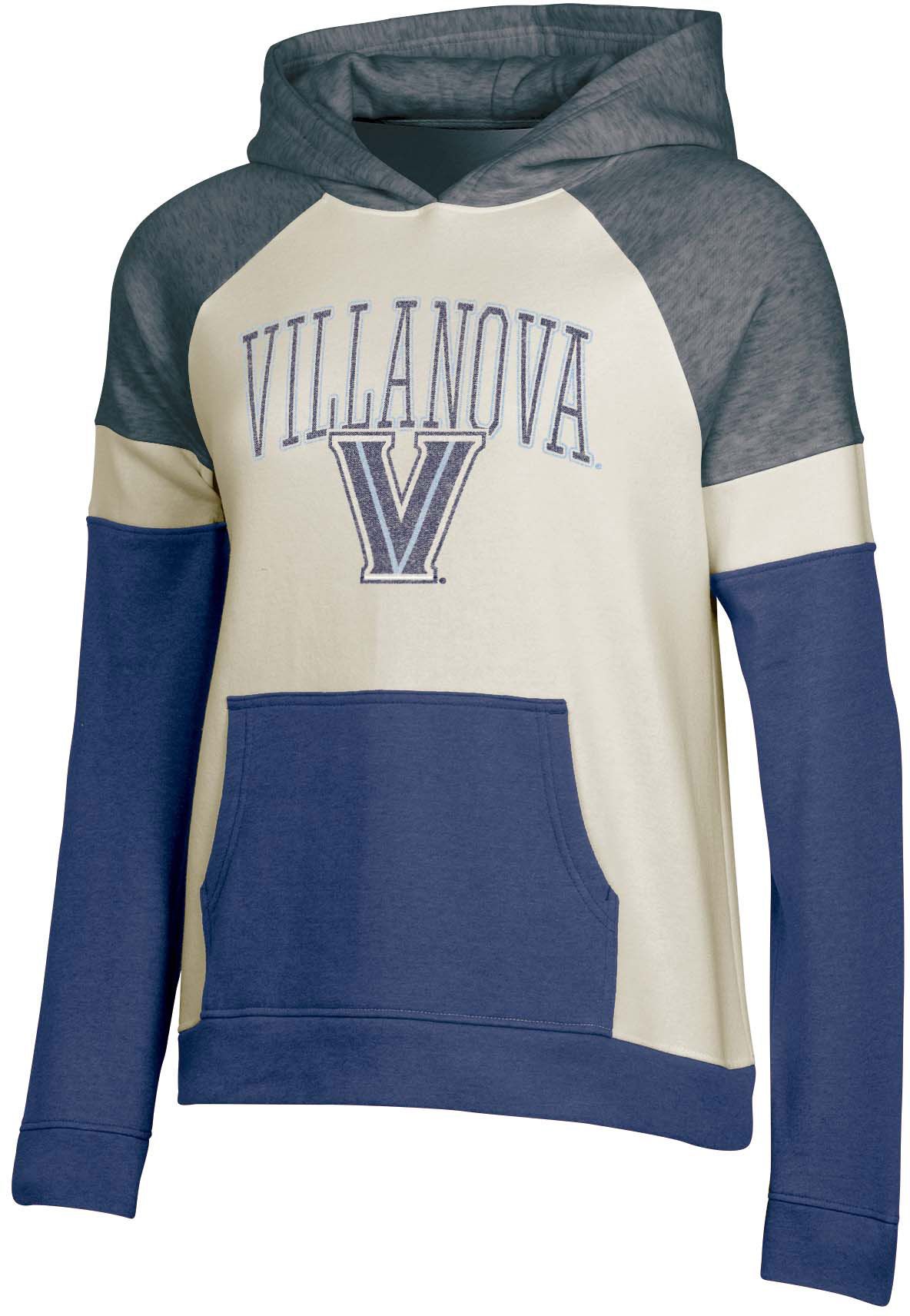 Champion Women's Villanova Wildcats Color Blocked Pullover Hoodie