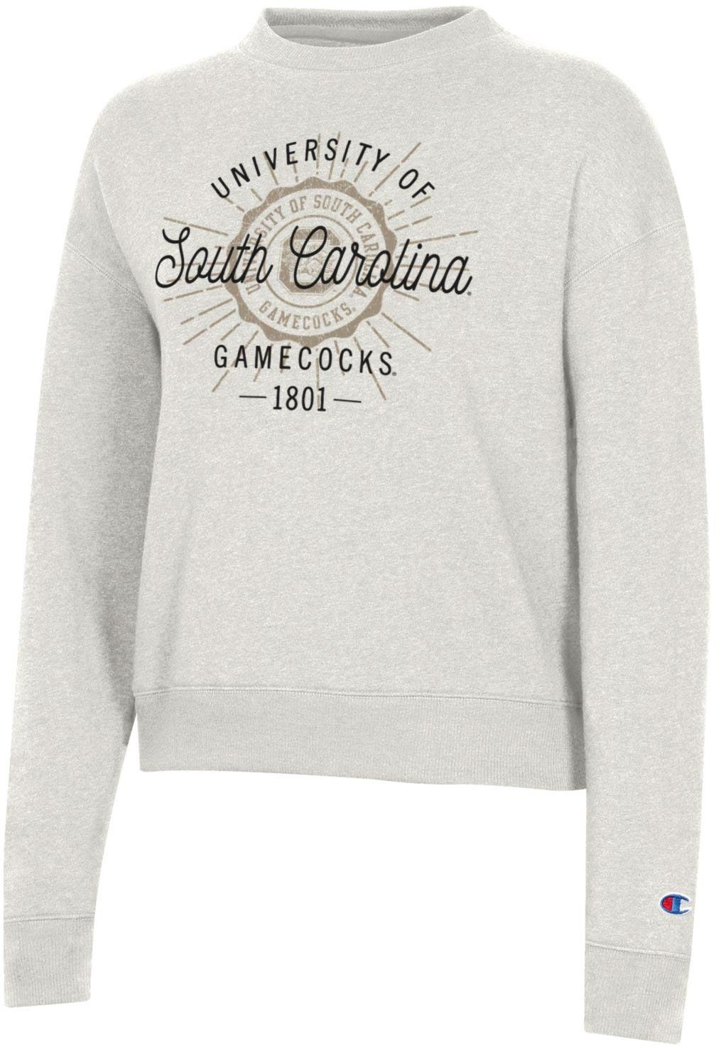 Champion Women's South Carolina Gamecocks Pebblestone Triumph Crew Pullover Sweatshirt