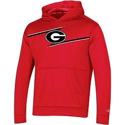 Champion Youth Georgia Bulldogs Red Pullover Hoodie