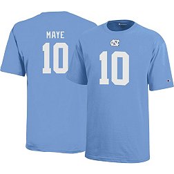 Champion Youth North Carolina Tar Heels Drake Maye #10 Carolina Blue T-Shirt