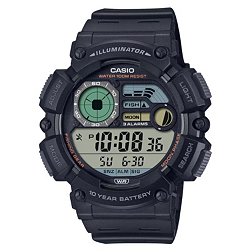 Casio WS1500H-1AV Large LCD Digital Watch with Fishing Timer