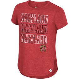 Colosseum Girls' Maryland Terrapins Red Hathaway T-Shirt