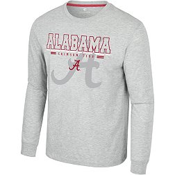 Colosseum Men's Alabama Crimson Tide Heather Grey Hasta La Vista Long Sleeve T-Shirt