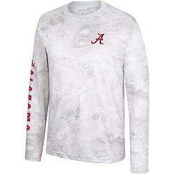 Realtree Colosseum Athletics Men's University of Alabama Gulf Stream Long  Sleeve Performance Fishing Hooded T-shirt