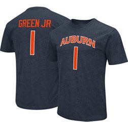 Colosseum Men's Auburn Tigers Wendell Green Jr. #1 Blue T-Shirt